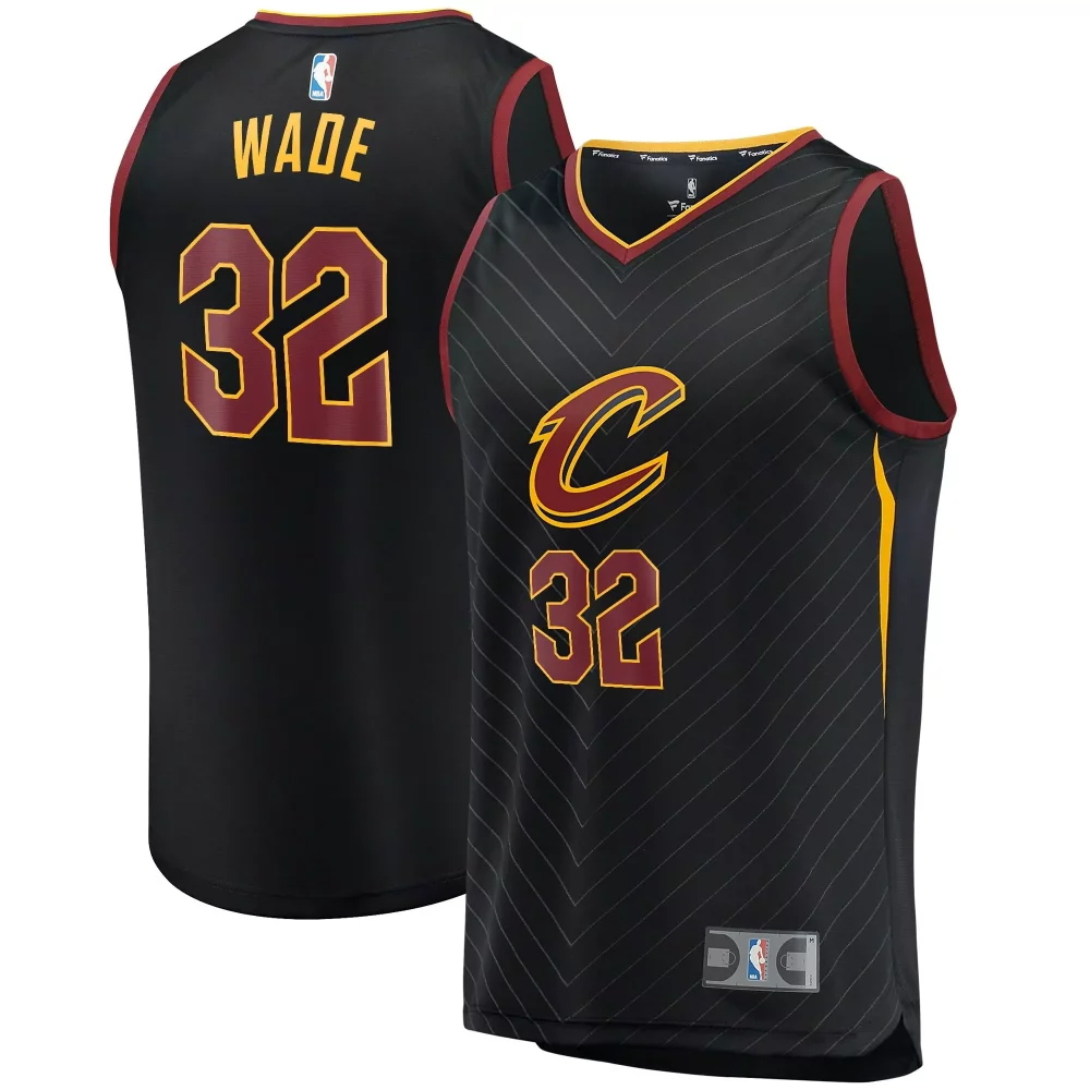 Dean Wade 32 Cleveland Cavaliers Jersey Black Men NBA Maroon Gold