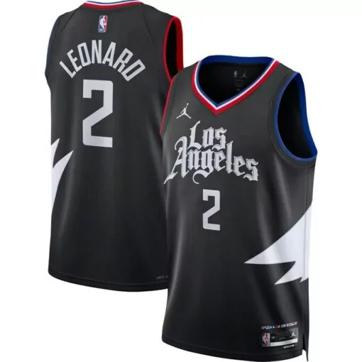 Kawhi Leonard 2 Jersey Black Los Angeles Clippers Men Swingman White Red Blue Unisex