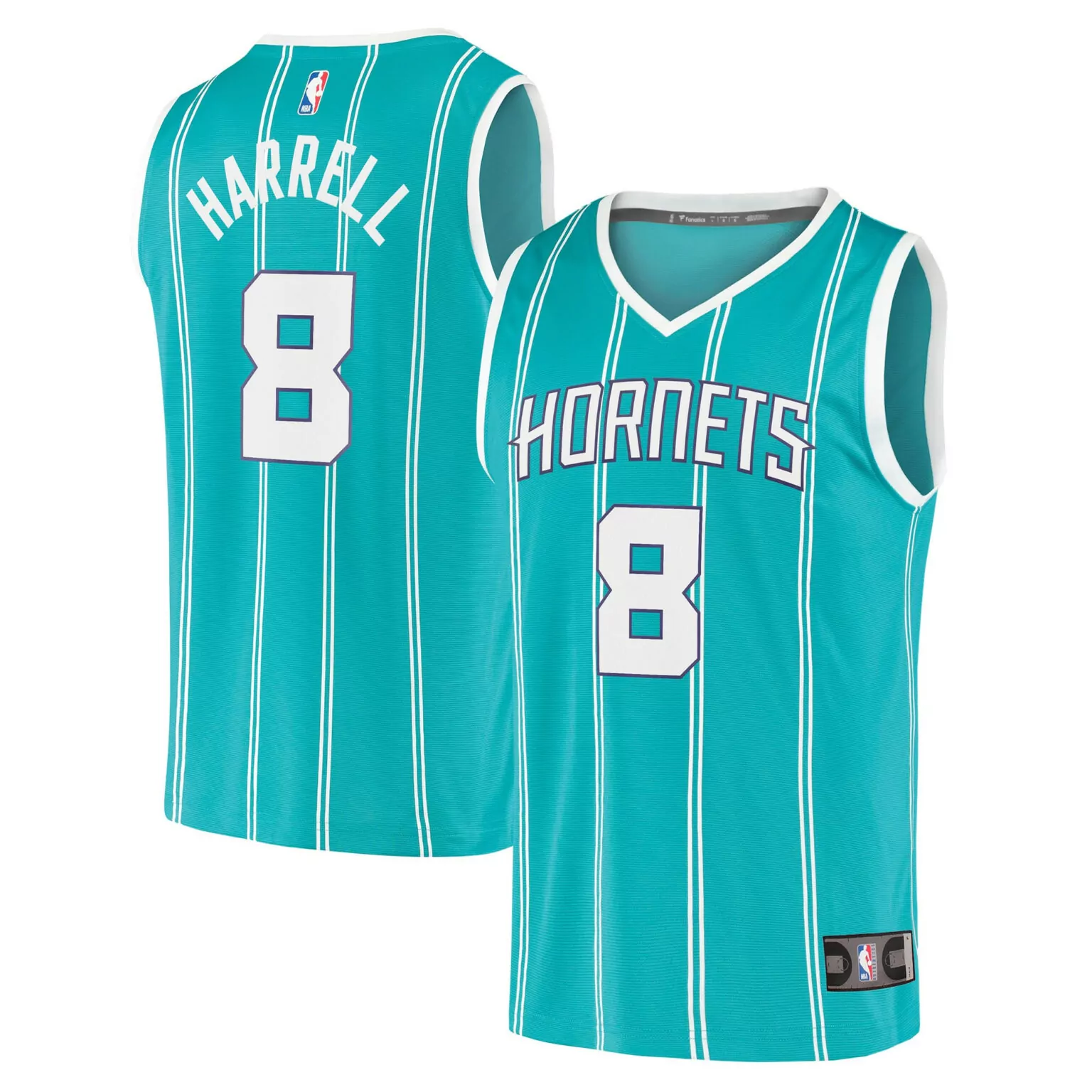 Montrezl Harrell 8 Jersey Teal Charlotte Hornets Men White Purple Icon