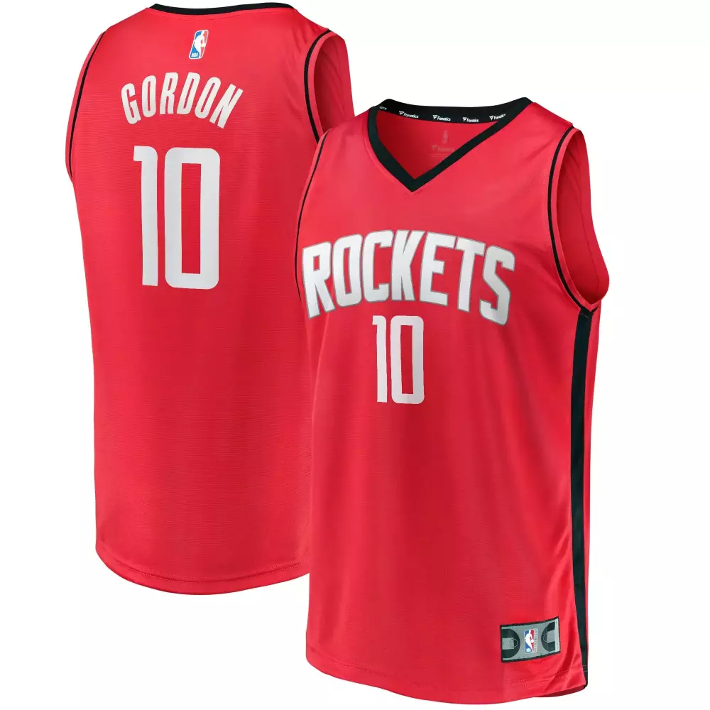 Eric Gordon 10 Rockets Jersey Red Men Black Icon