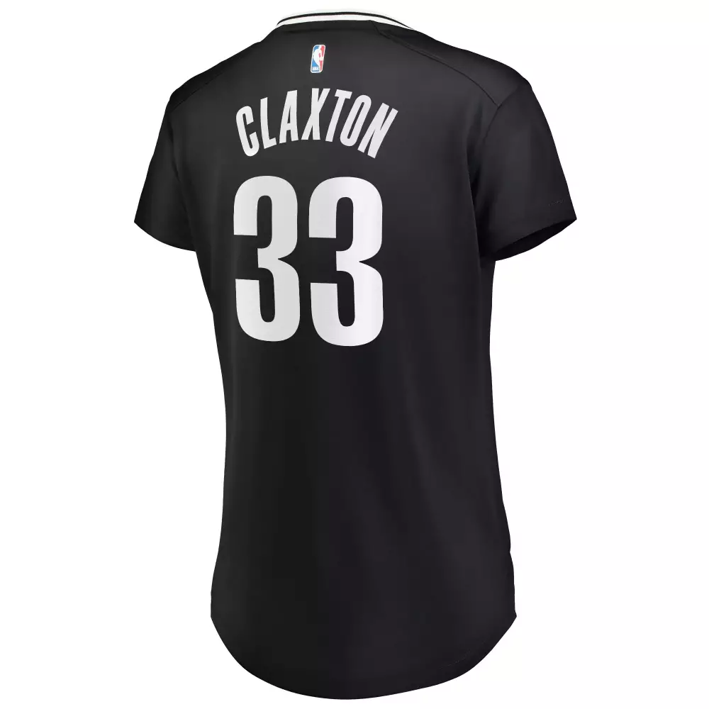 Nicolas Claxton 33 Brooklyn Nets Jersey Black Men Replica White Icon
