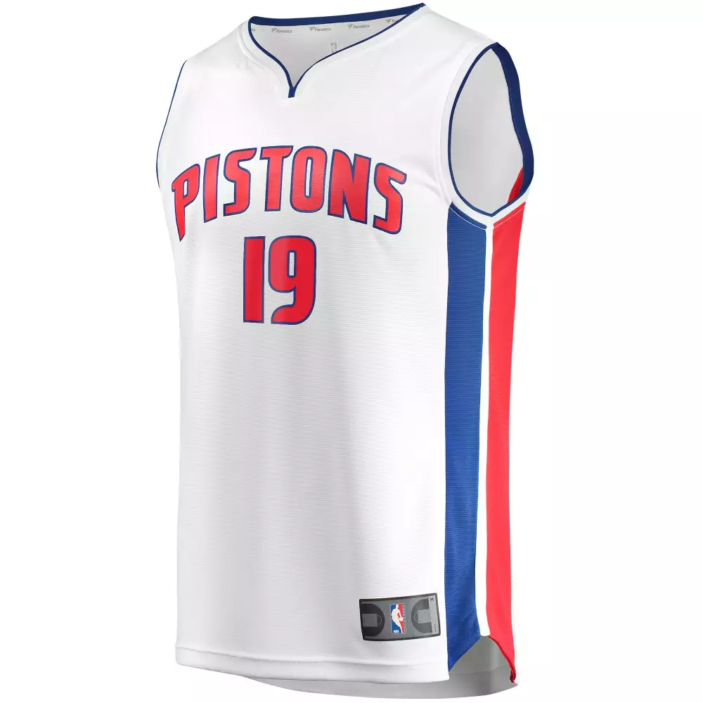 Svi Mykhailiuk 19 Detroit Pistons Jersey White Men Red Blue Replica