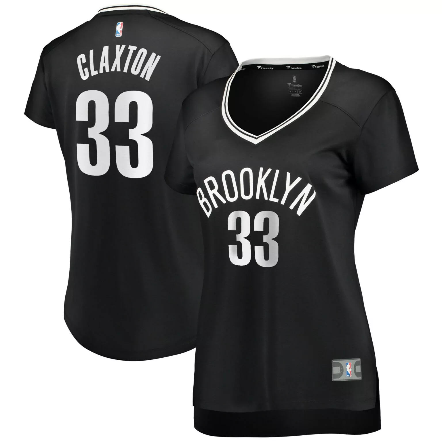 Nicolas Claxton 33 Brooklyn Nets Jersey Black Women Replica White Icon