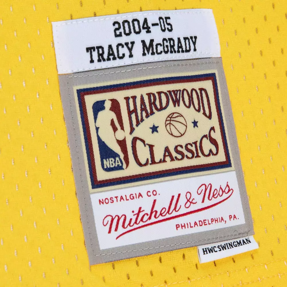 Tracy Mcgrady Jersey Yellow Hardwood Classics Mitchell Ness Hwcswingman 2004 Men