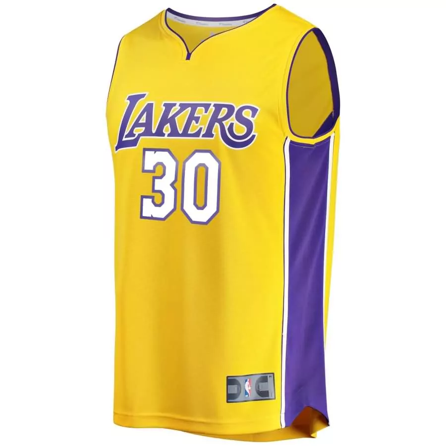 Julius Randle 30 Jersey Yellow Los Angeles Lakers Men Purple Icon