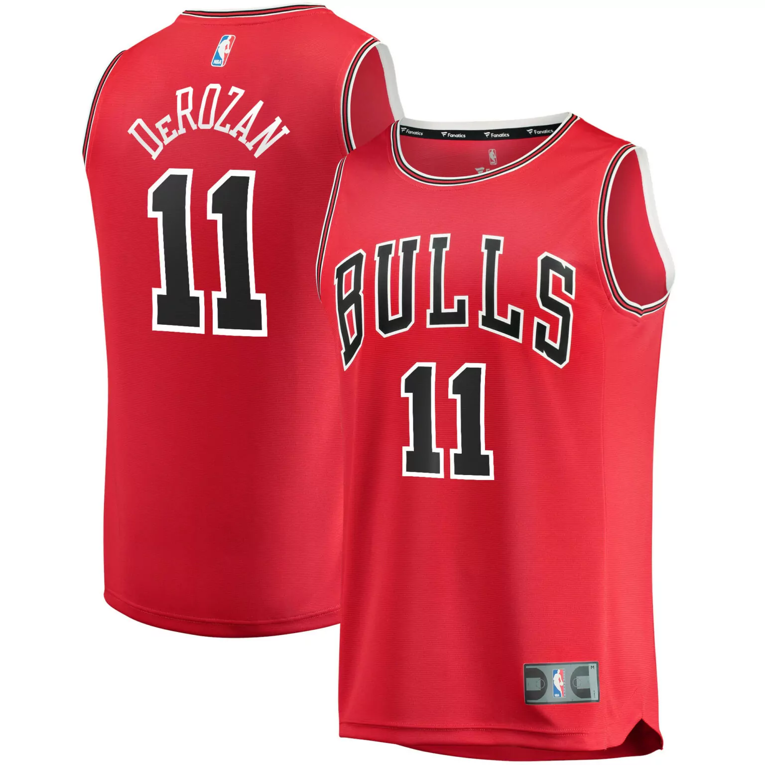 Demar Derozan 11 Bulls Jersey Red Men Replica White Black Icon