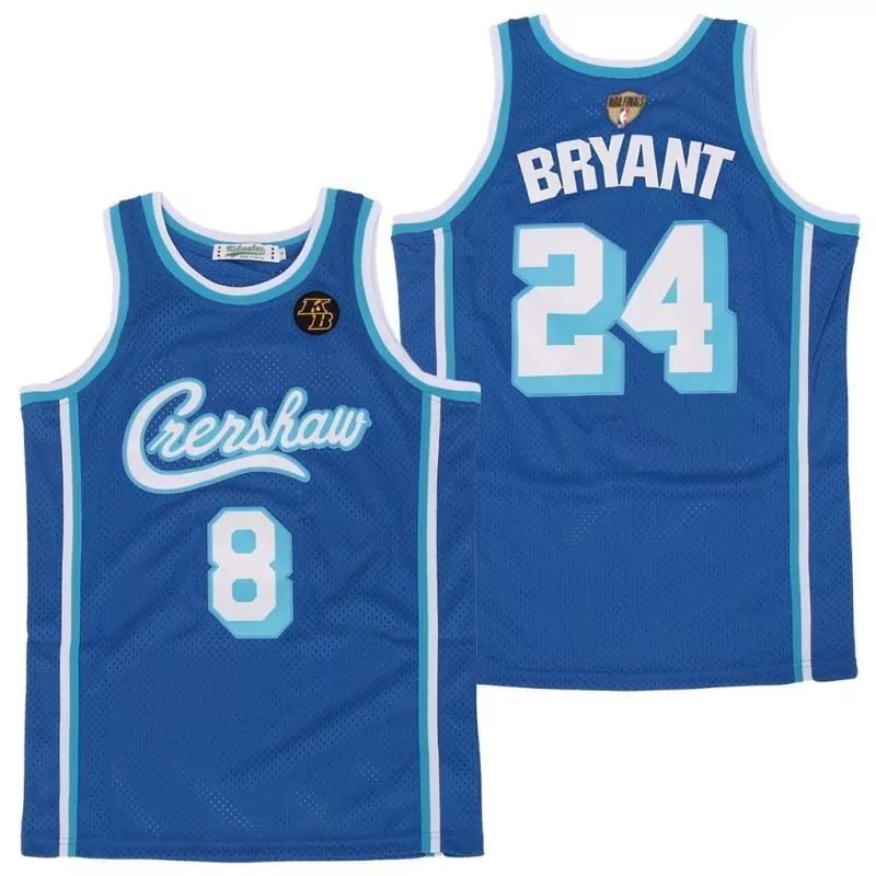 Kobe Bryant 24 Los Angeles Lakers Jersey Blue Finals Men White Light