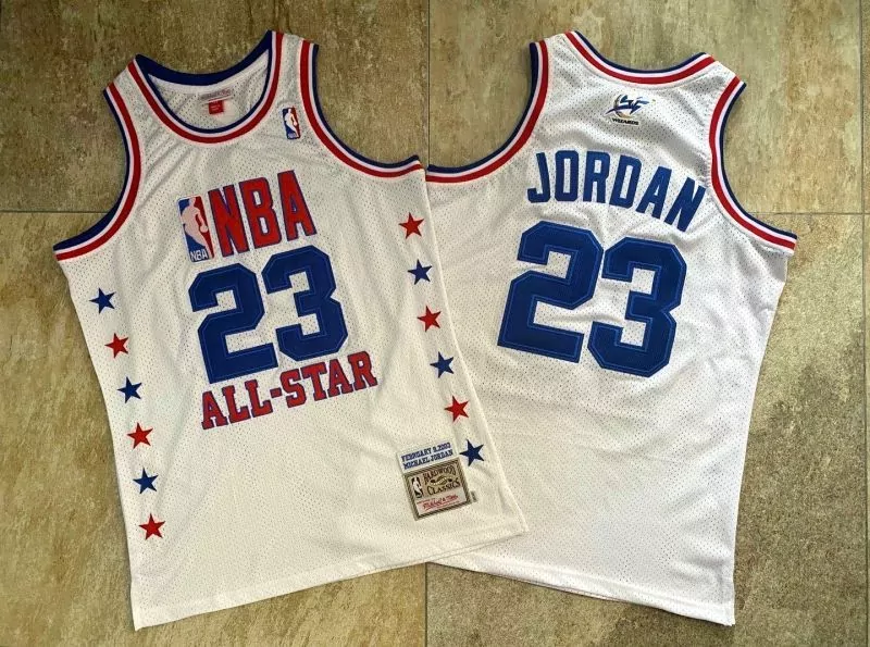 Michael Jordan 23 NBA Jersey White 1993 All-star Game Mitchell Ness Hardwood Classics