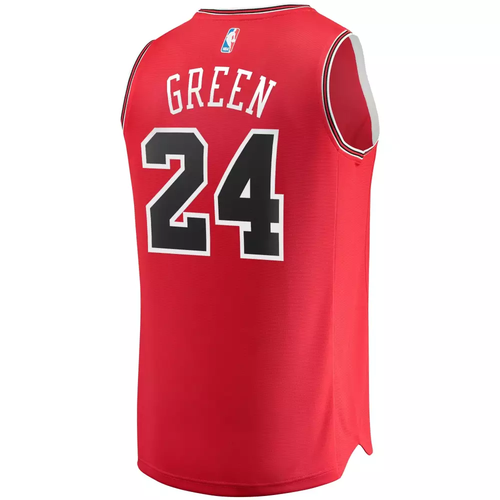 Green 24 Chicago Bulls Jersey Red Men Player White Black Replica Icon