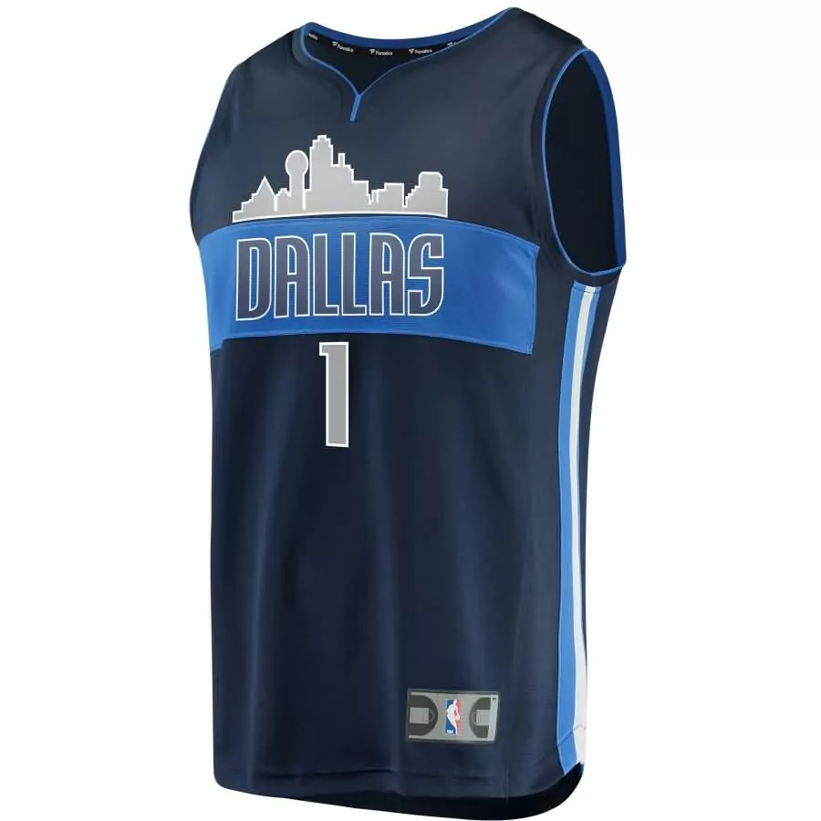 Dennis Smith 77 Dallas Mavericks Jersey Navy Blue Men Royal Gray White Replica