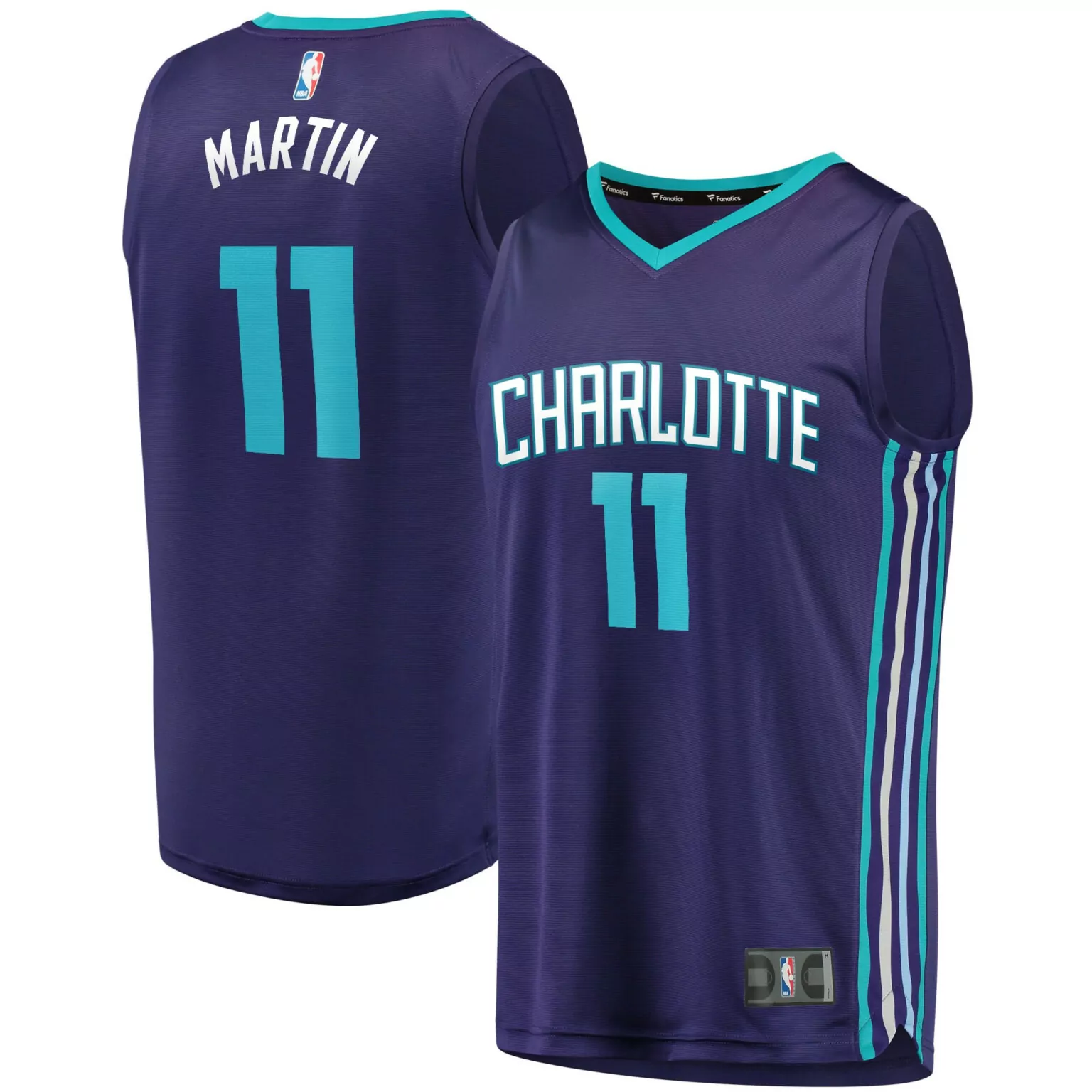 Cody Martin 11 Charlotte Hornets Jersey Purple Men Teal White Light Blue