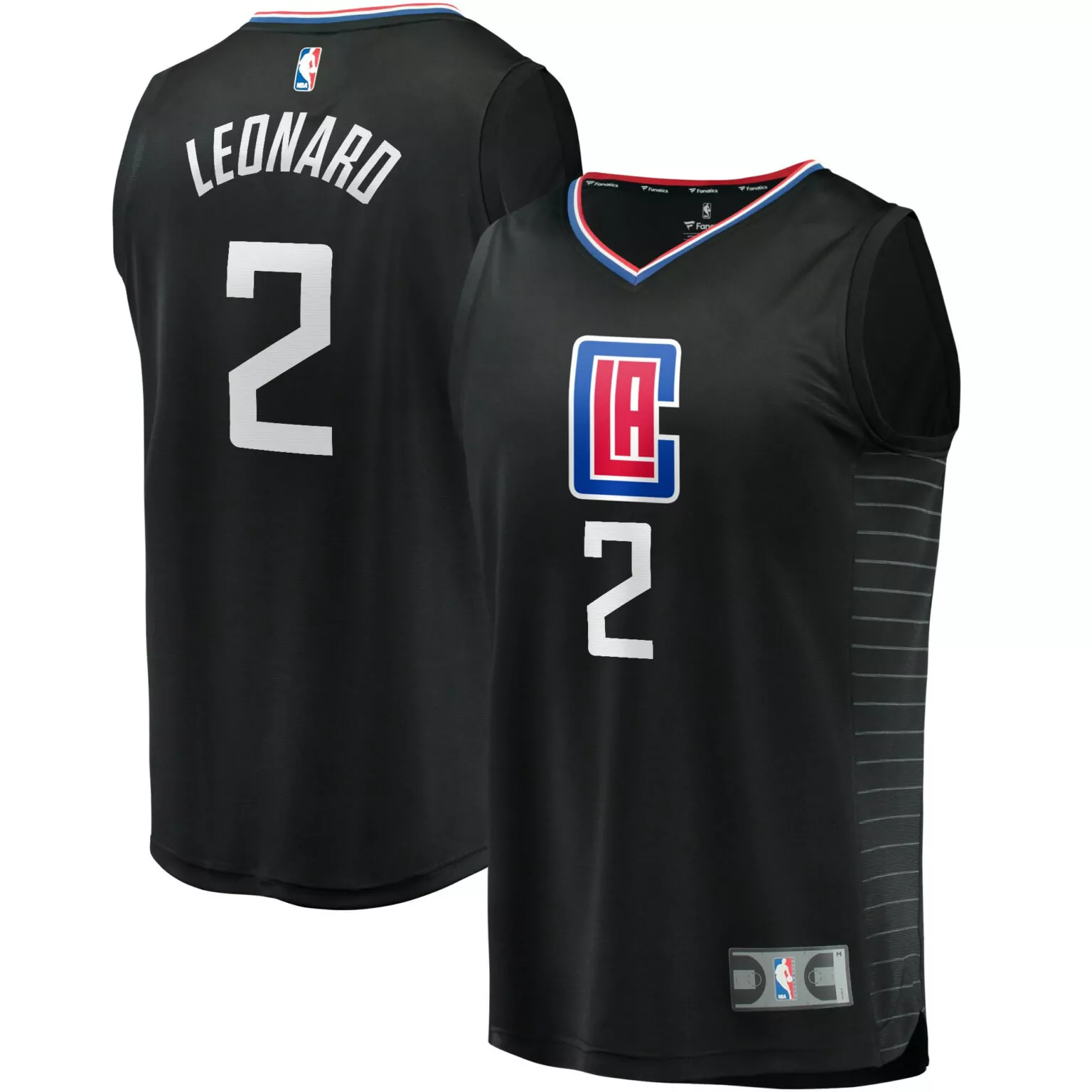 Kawhi Leonard 2 LA Clippers Jersey Black Men Replica White Red Blue