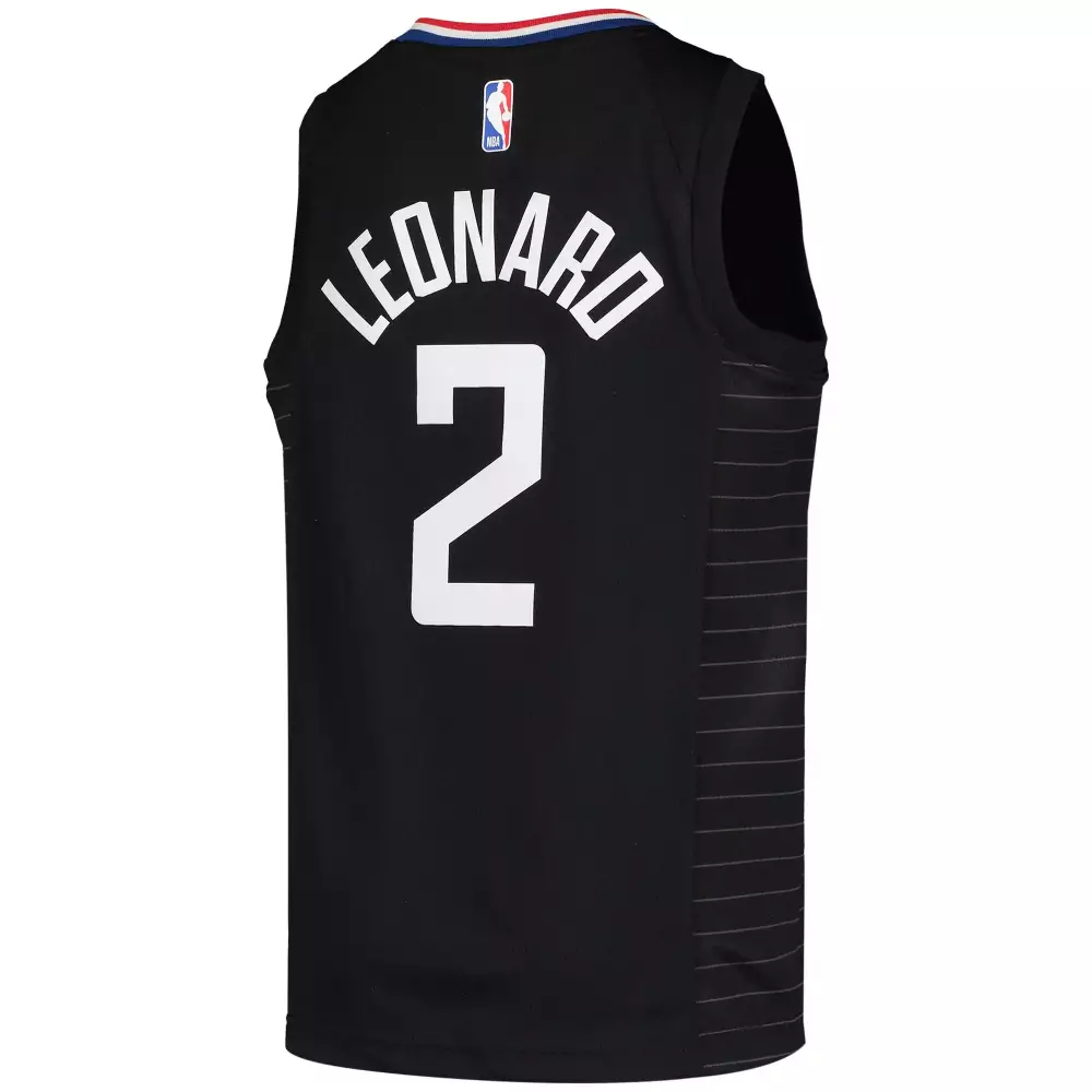 Kawhi Leonard 2 Jersey Black Los Angeles Clippers Men Swingman White Red Blue
