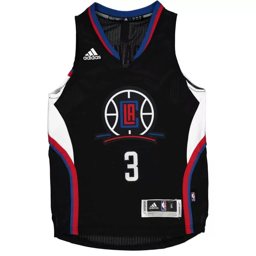 Unavailable 3 LA Clippers Jersey Black Men Authentic Red White Blue Swingman