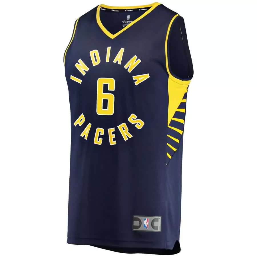 Tyrese Haliburton Indiana Pacers Jersey #002D62 Men Swingman Split Design #FDB82C