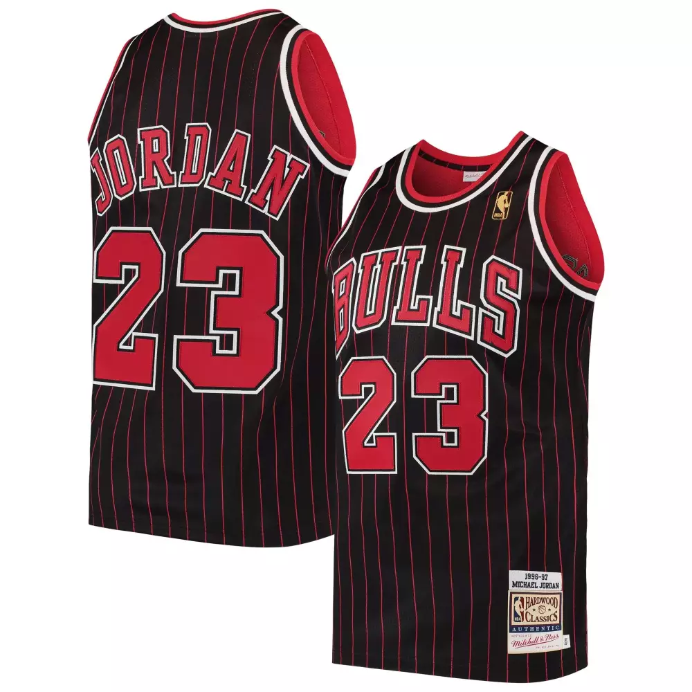 Deandre Jordan 23 Bulls Jersey Black 1996-97 Michael Hardwood Classics Authentic