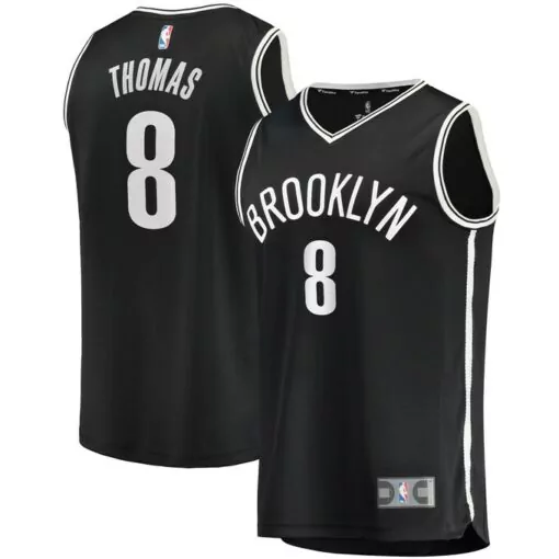 Cam Thomas 8 Brooklyn Nets Jersey Black Men Replica White Icon