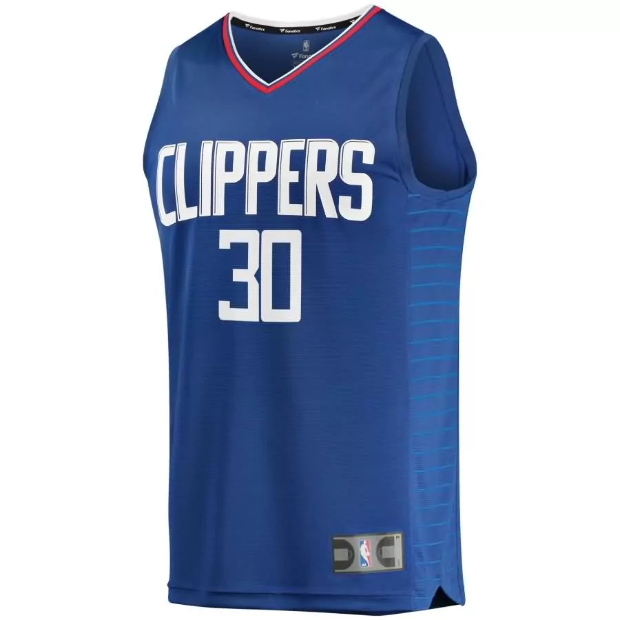 Mike Scott 30 LA Clippers Jersey Blue Men NBA White Red Icon