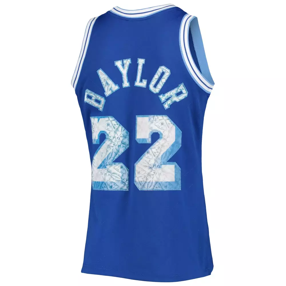 Elgin Baylor 22 Bears Jersey Blue Men White Light Hardwood Classics Anniversary Swingman
