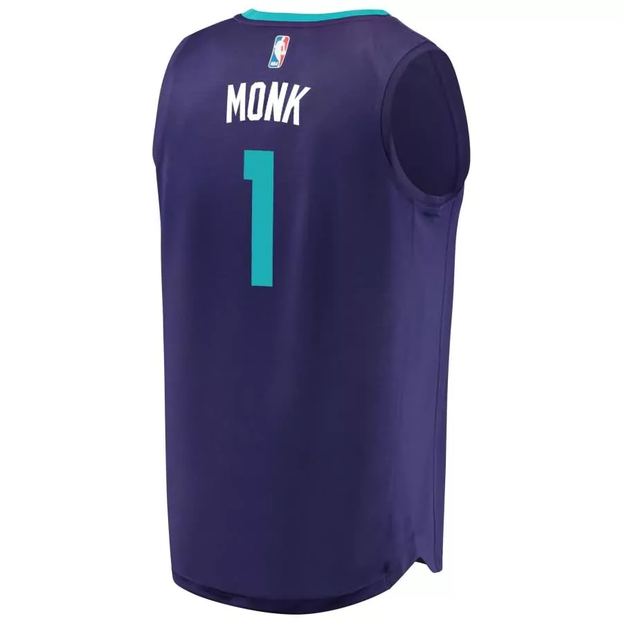 Malik Monk 1 Charlotte Hornets Jersey Purple Men Teal Replica