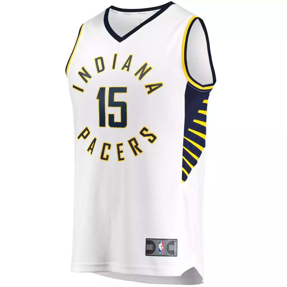 Domantas Sabonis 11 Jersey White Indiana Pacers Men Navy Yellow