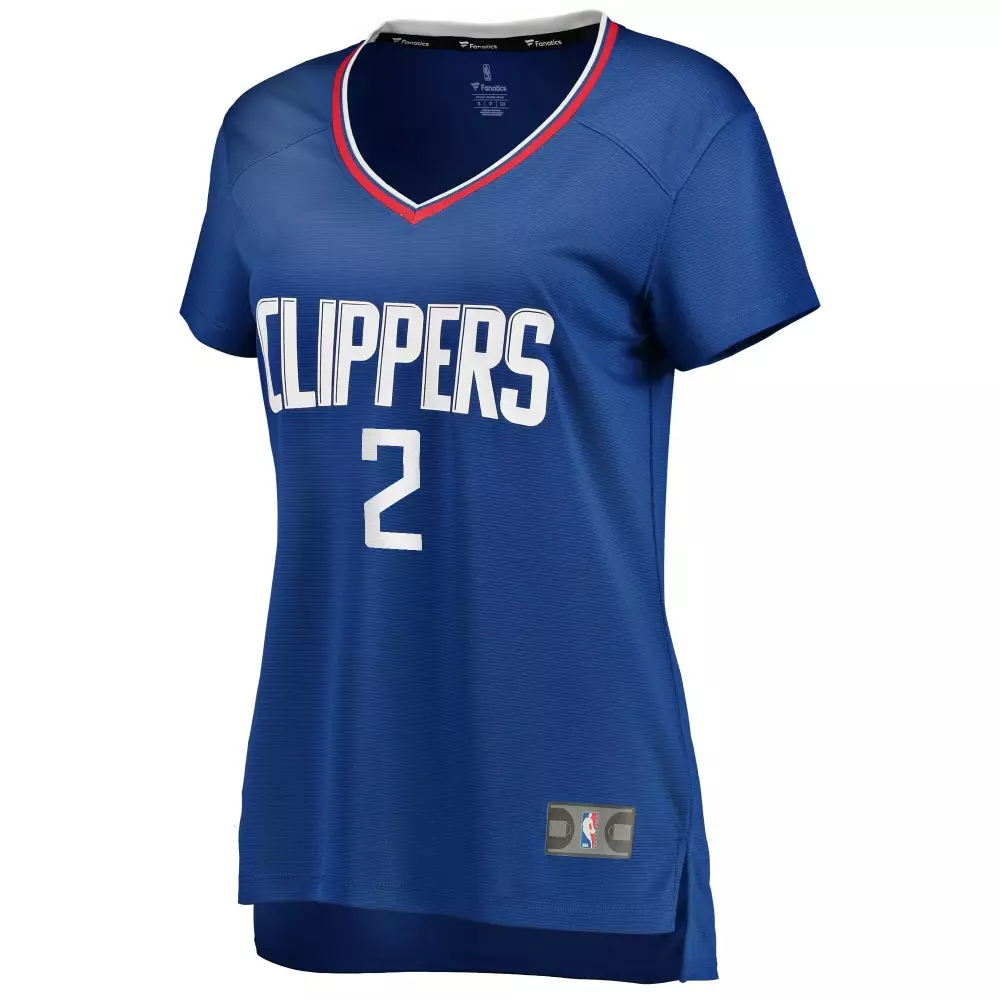 Kawhi Leonard 2 LA Clippers Jersey Blue Women White Red Icon