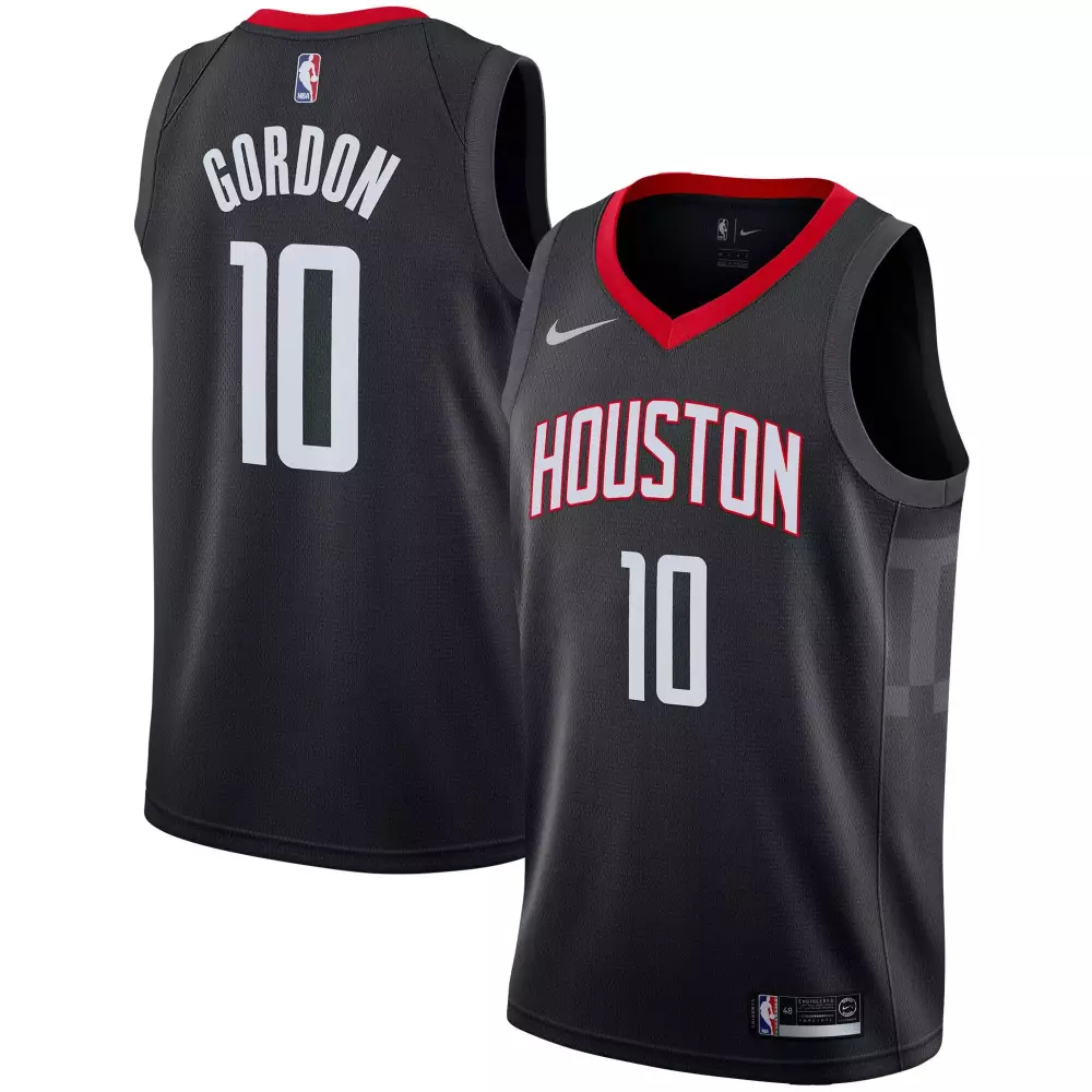 Eric Gordon 10 Houston Rockets Jersey Black Men Red White