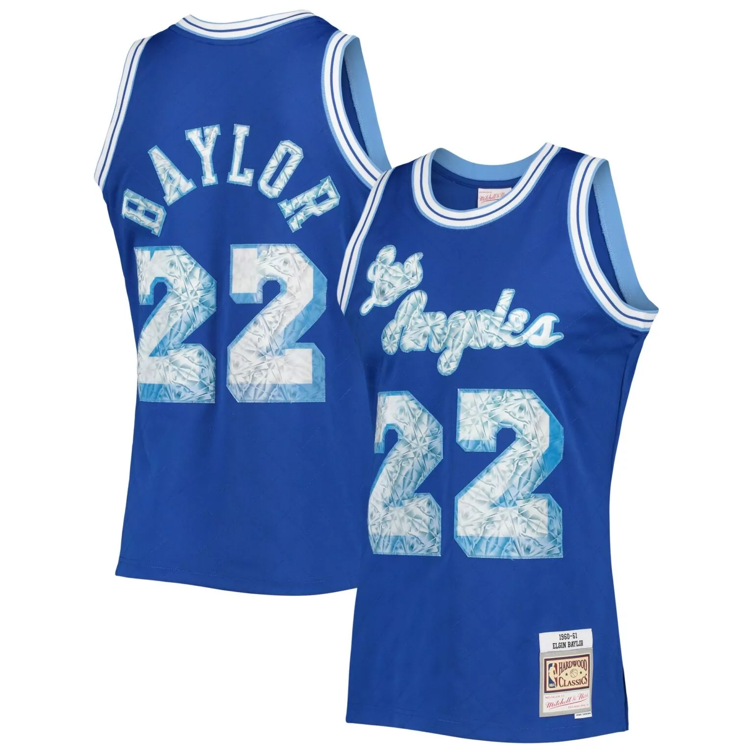 Elgin Baylor 22 Jersey Royal Blue 1960-61 Los Angeles Lakers Hardwood Classics 1960