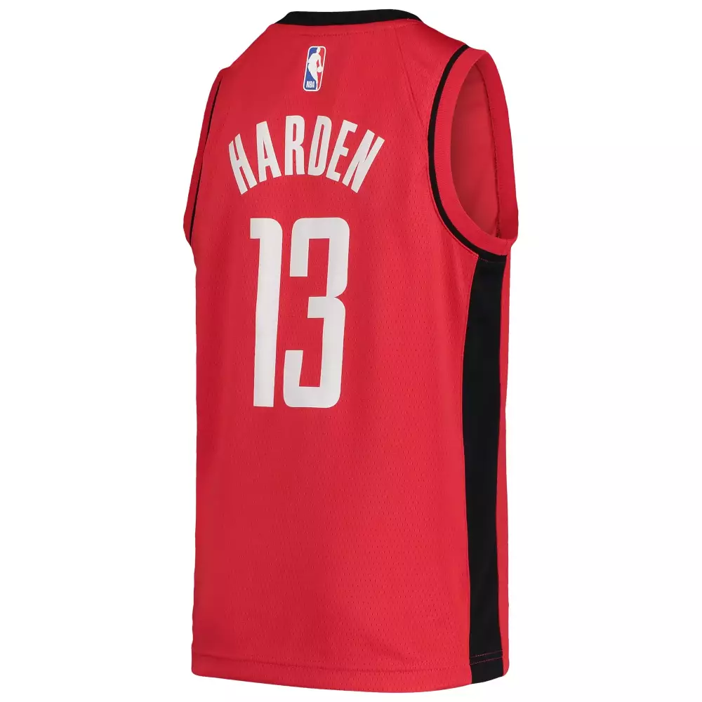 James Harden 13 Houston Rockets Jersey Red Men Black Swingman Icon