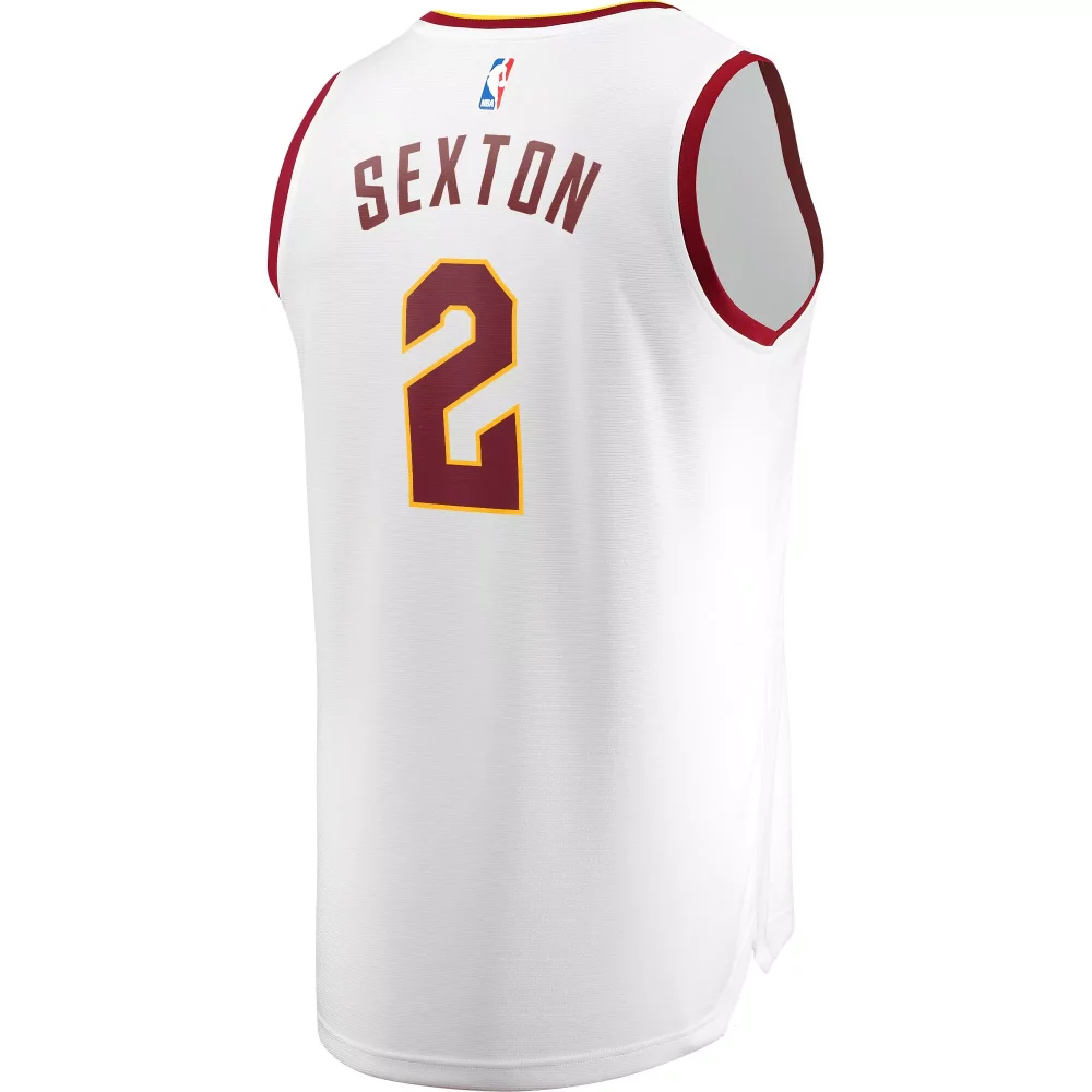 Collin Sexton 2 Jersey White Cleveland Cavaliers Men NBA Alternate Maroon Gold Replica