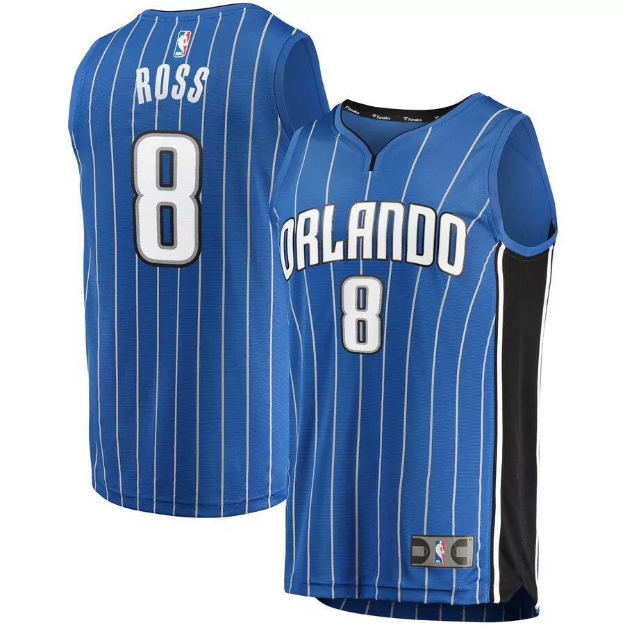 Terrence Ross 8 Orlando Magic Jersey Blue Men White Black Icon