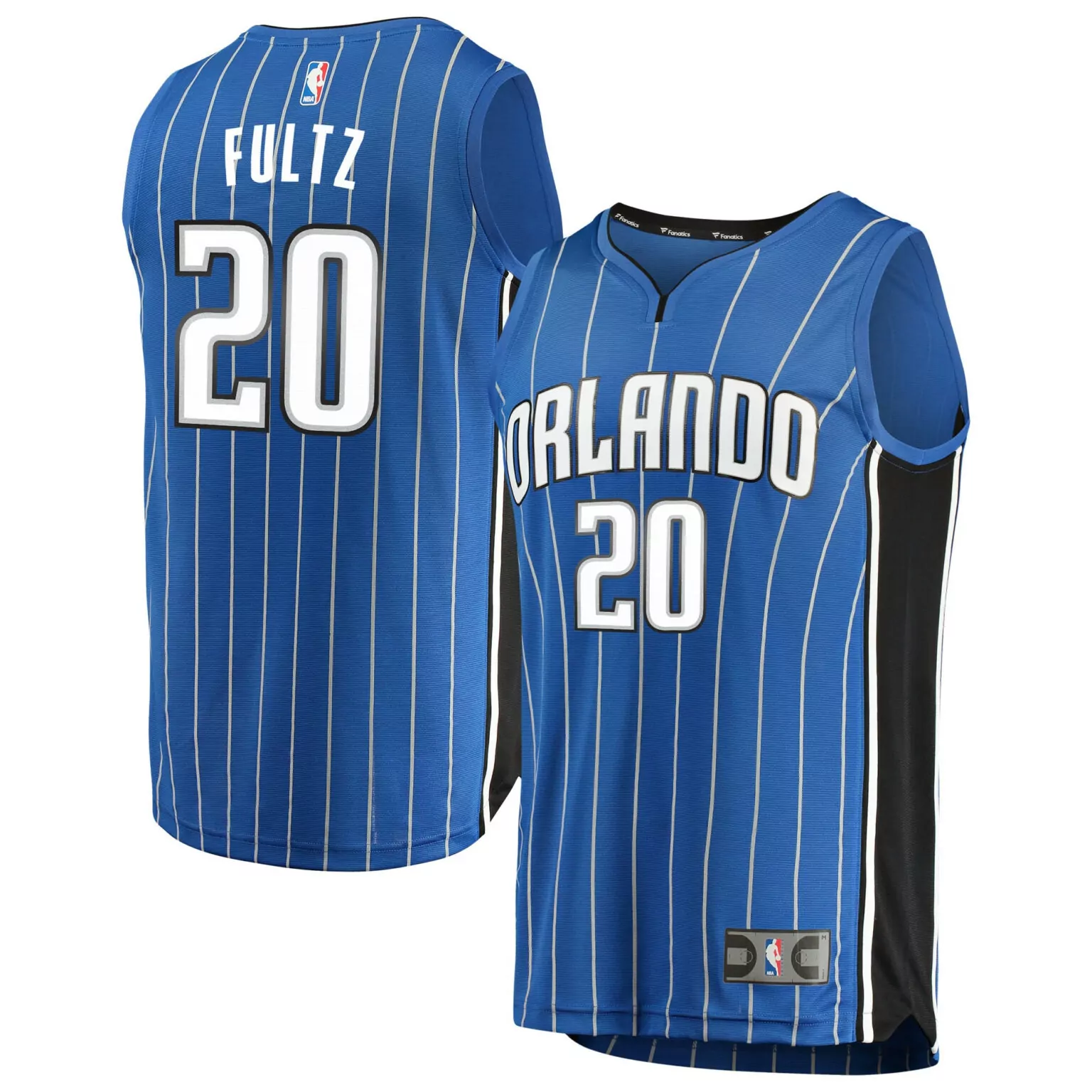 Markelle Fultz 20 Orlando Magic Jersey Blue Men White Black Icon