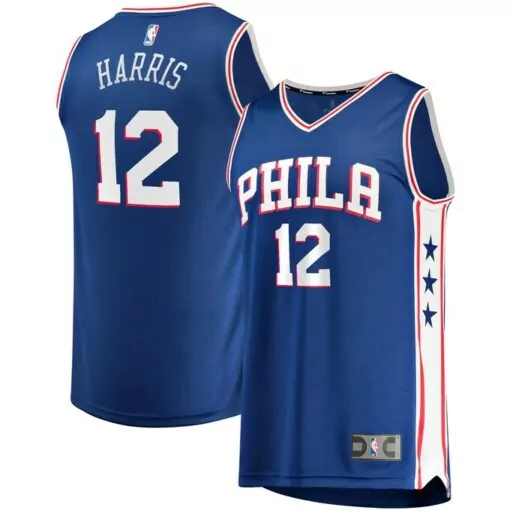 Tobias Harris 12 Jersey Blue Philadelphia 76ers Men Swingman Red White Icon