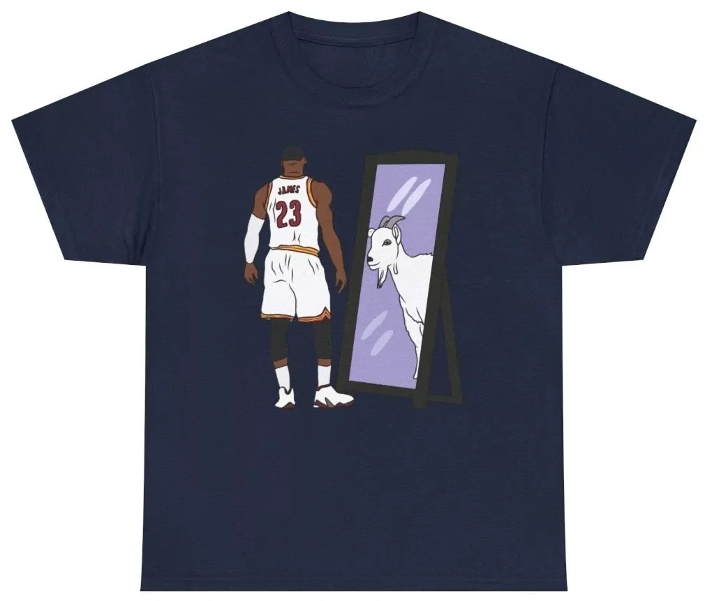 James 23 Cleveland Cavaliers Jersey Navy Blue Men Graphic Tee White Gold Maroon