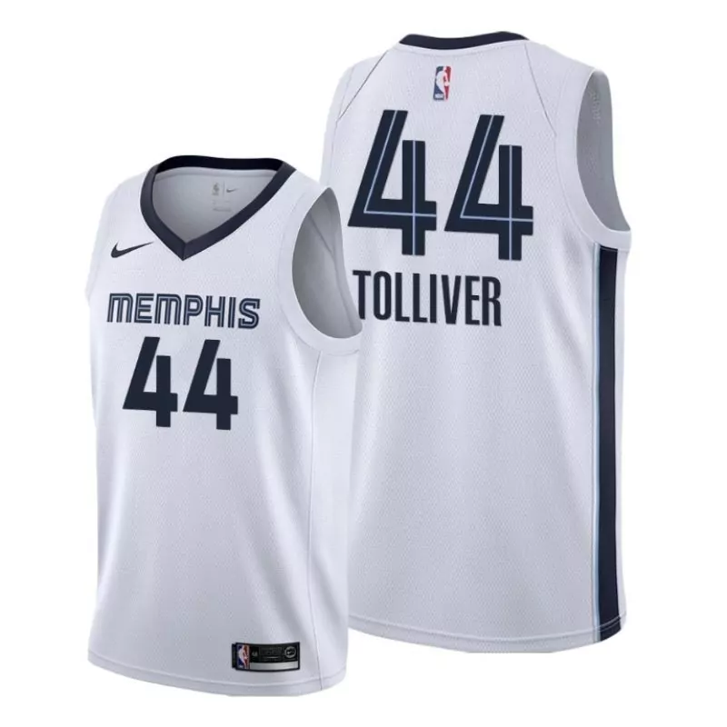 Ryan Tolliver 44 Jersey White Memphis Grizzlies Men Navy Blue