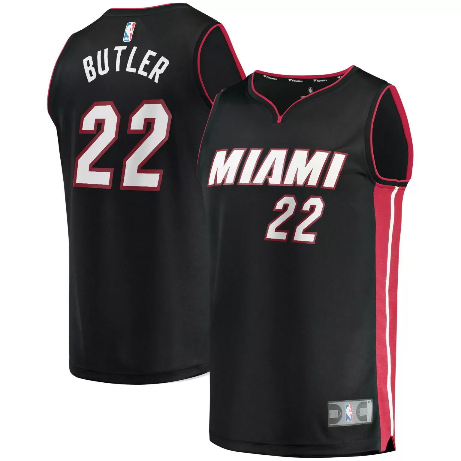 Jimmy Butler 22 Miami Heat Jersey Black Men Replica Red White Icon