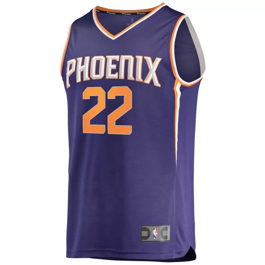 Deandre Ayton 22 Phoenix Suns Jersey Purple Men Orange White Icon