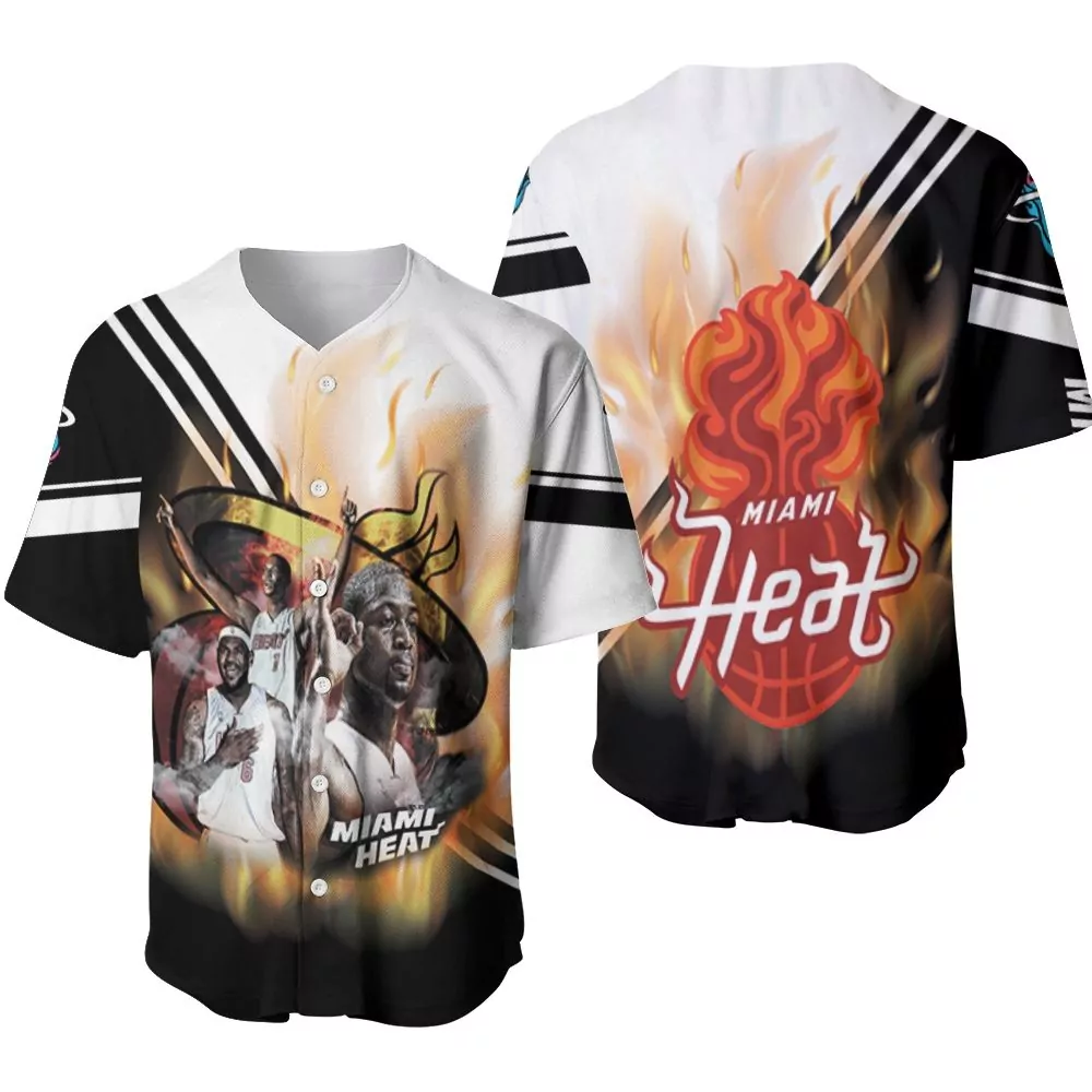 Custom Miami Heat Jersey White Tribute 2023 Men Full Print Design Black Red Yellow
