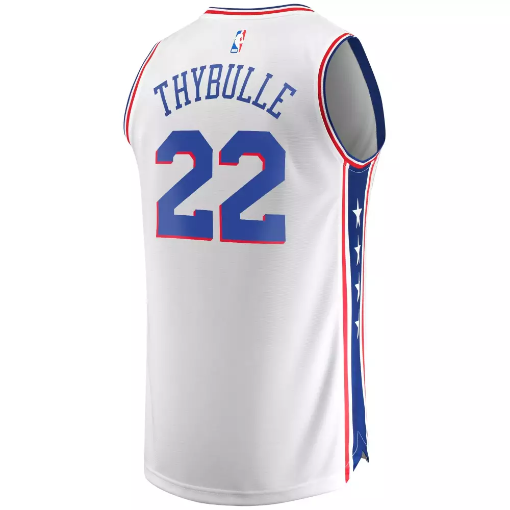 Matisse Thybulle 22 Jersey White Philadelphia 76ers Men Swingman Blue Red