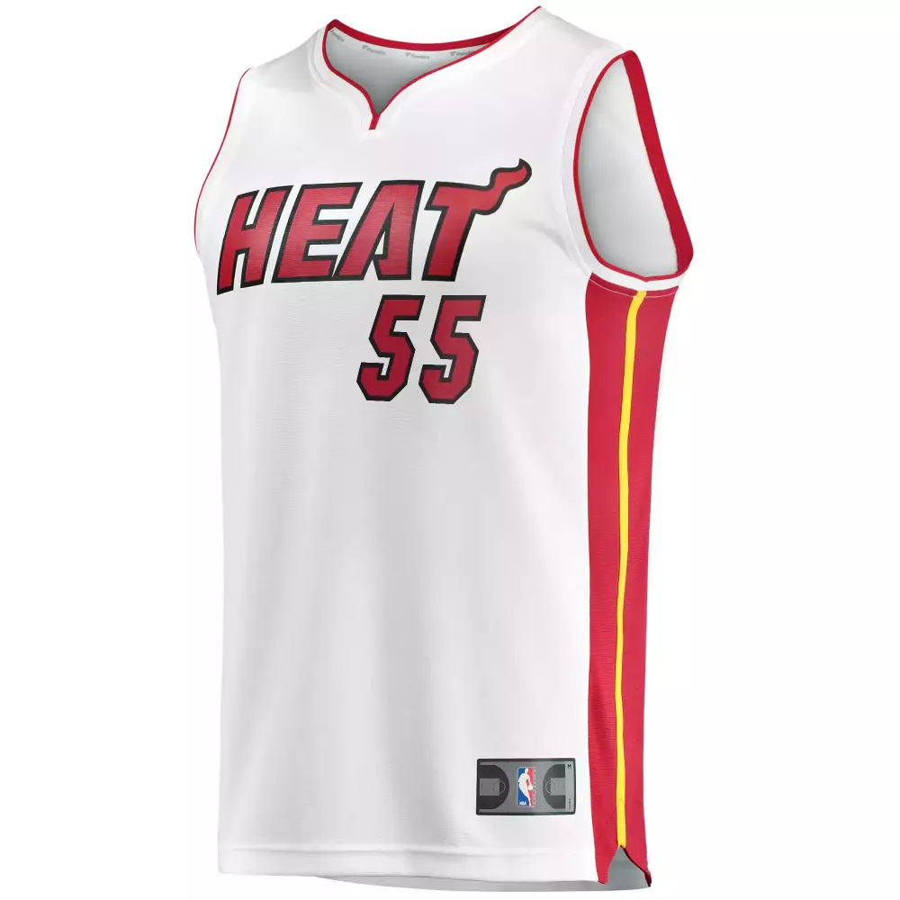 Duncan Robinson 55 Miami Heat Jersey White Men Replica Red Black Yellow