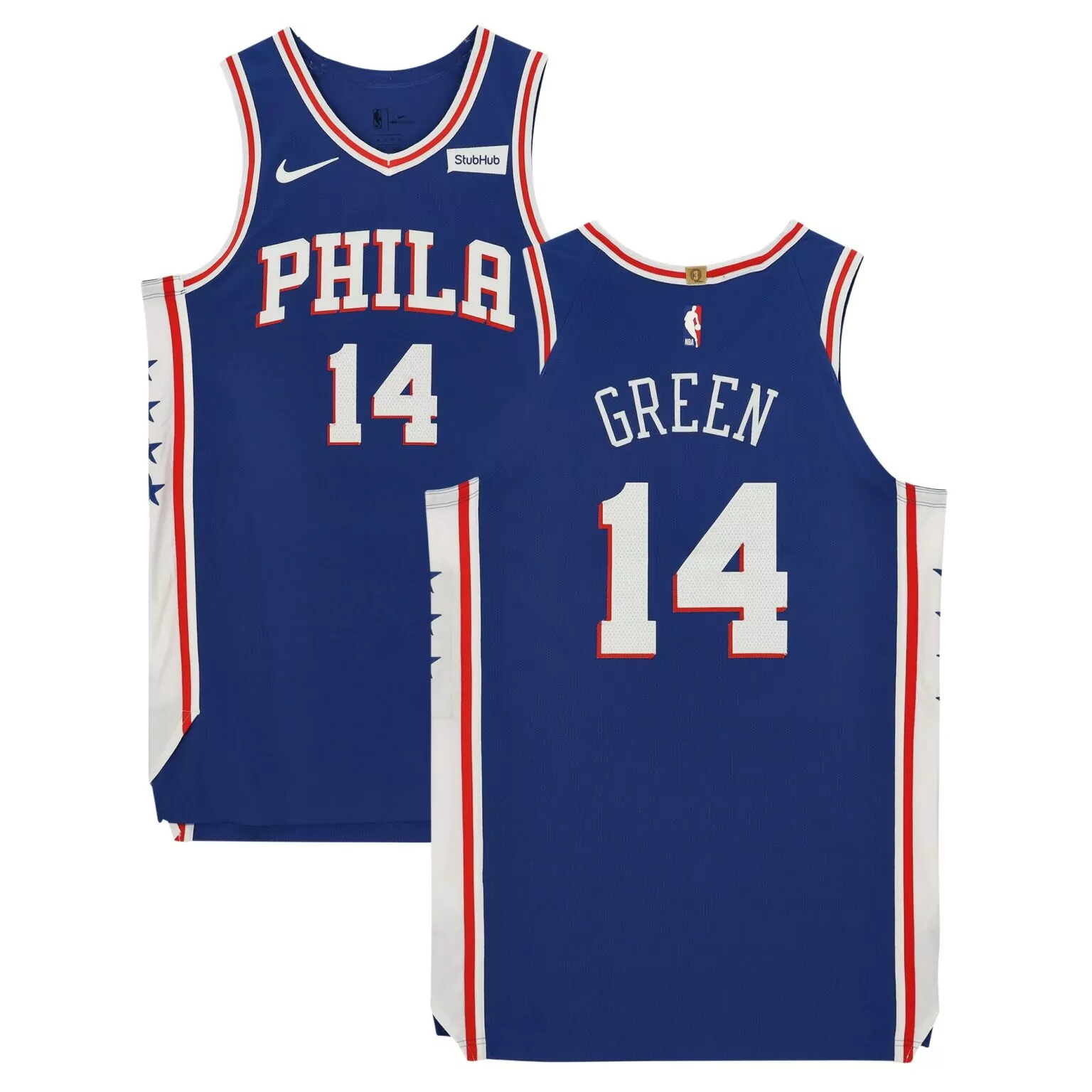 Green 14 Philadelphia 76ers Jersey Blue Stubhub 2021 Men White Red