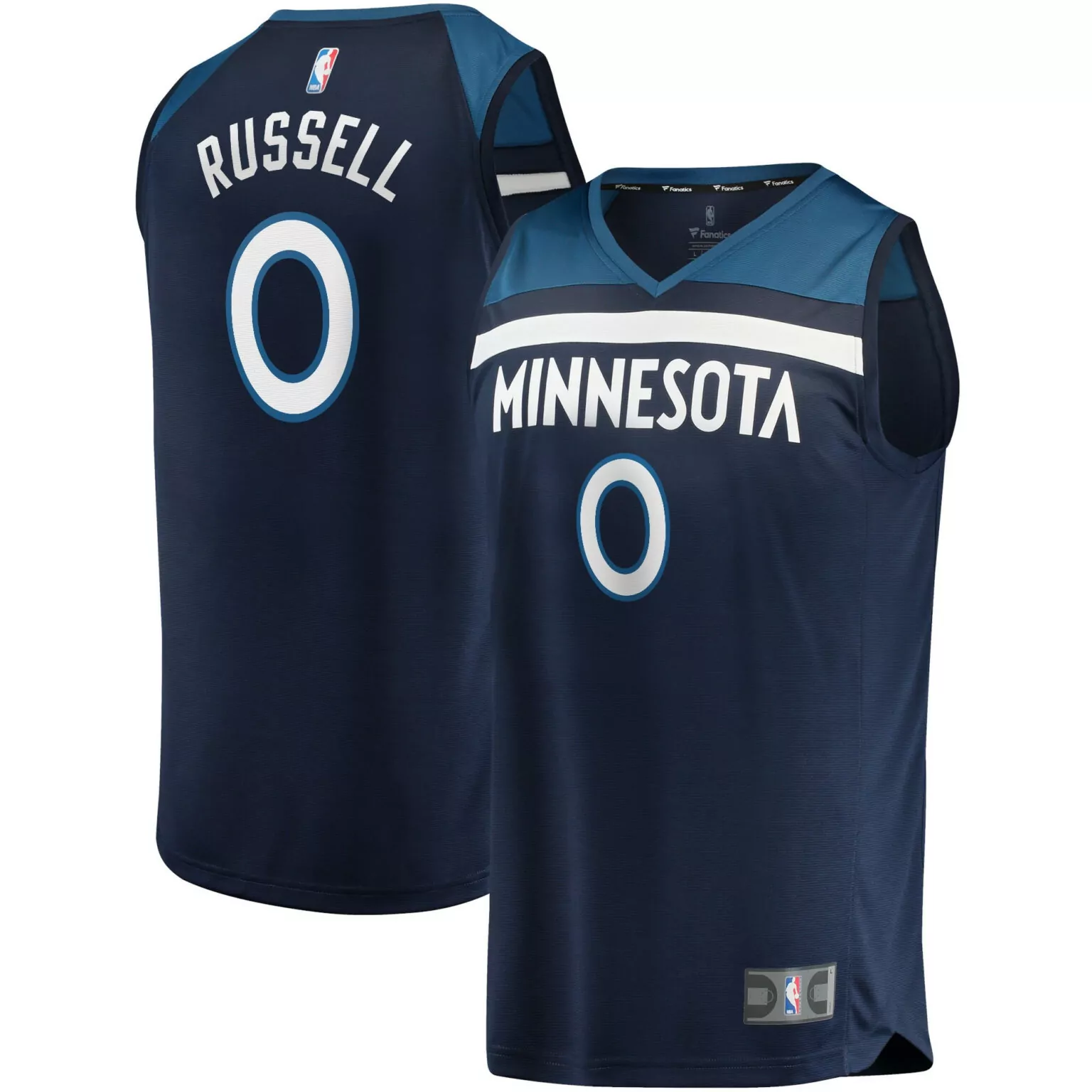 Dangelo Russell Jersey Navy Minnesota Timberwolves Men Teal White Icon