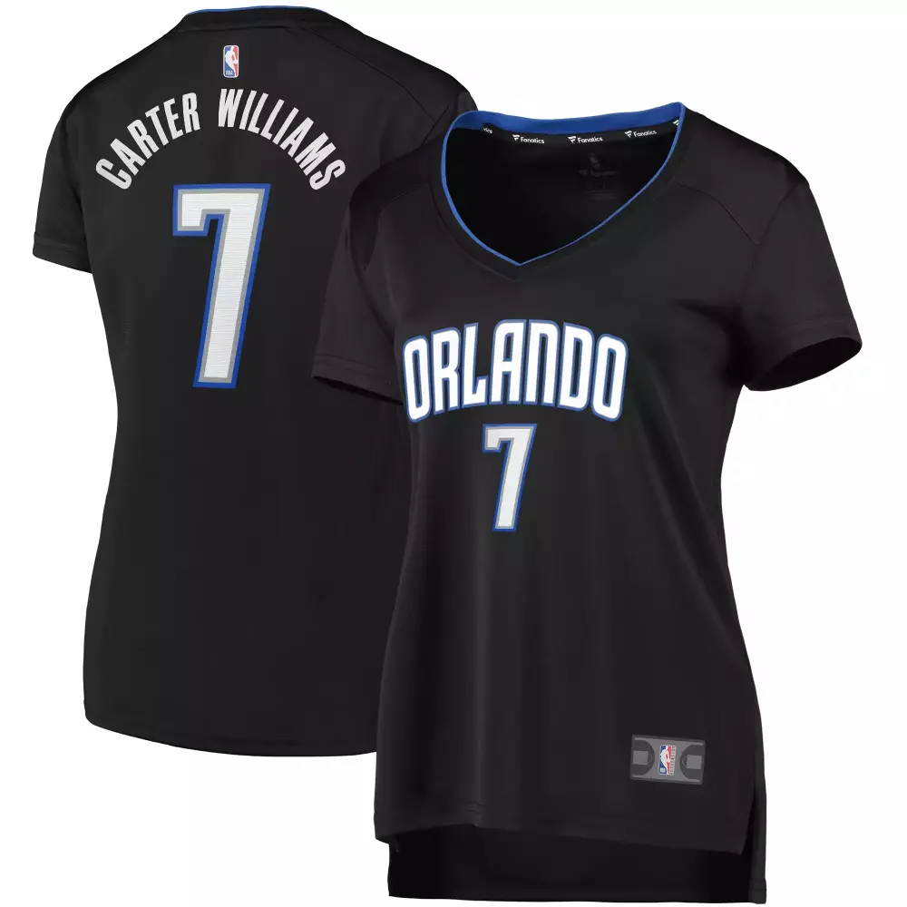 Michael Carter 7 Orlando Magic Jersey Black Women NBA Blue White Icon