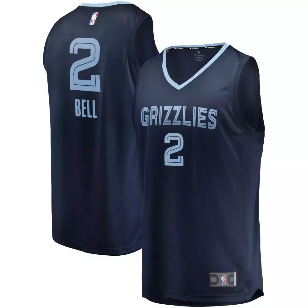 Golden Gift 2 Grizzlies Jersey Navy Men Light Blue Icon