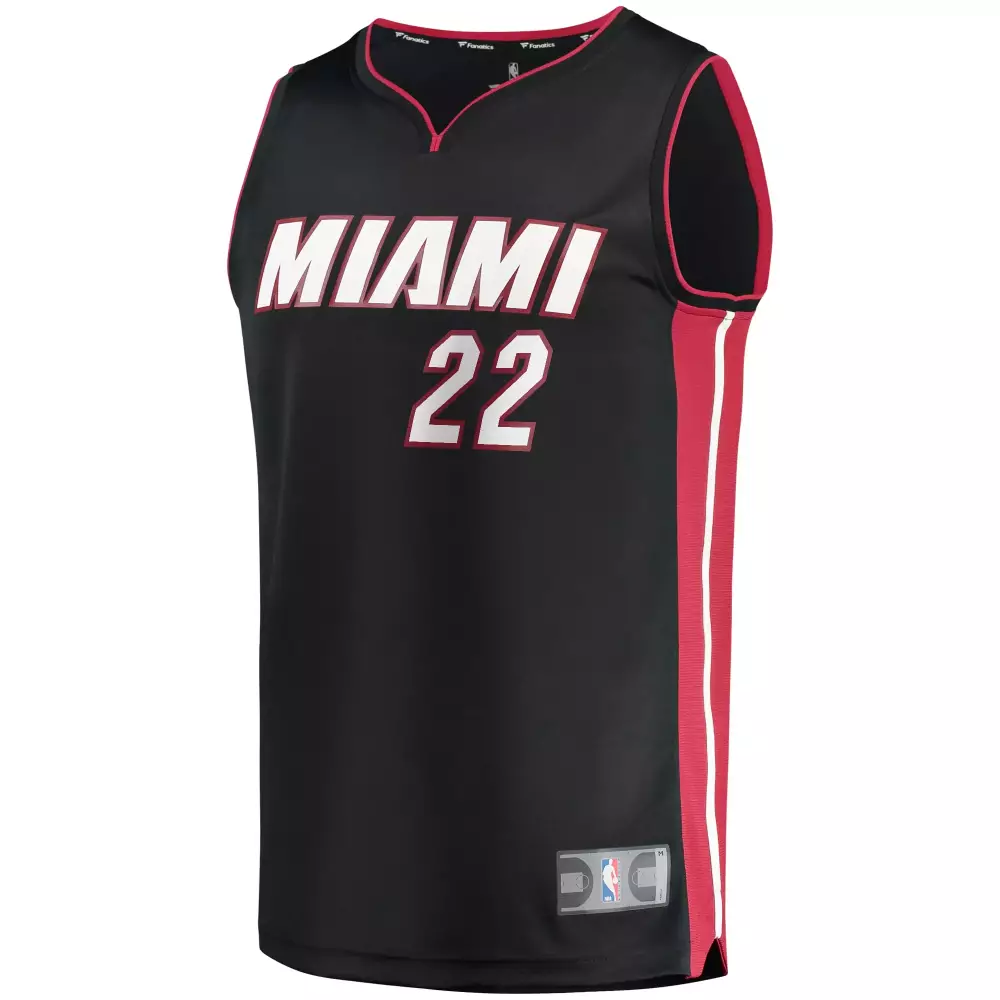 Jimmy Butler 22 Miami Heat Jersey Black Men Red White Icon