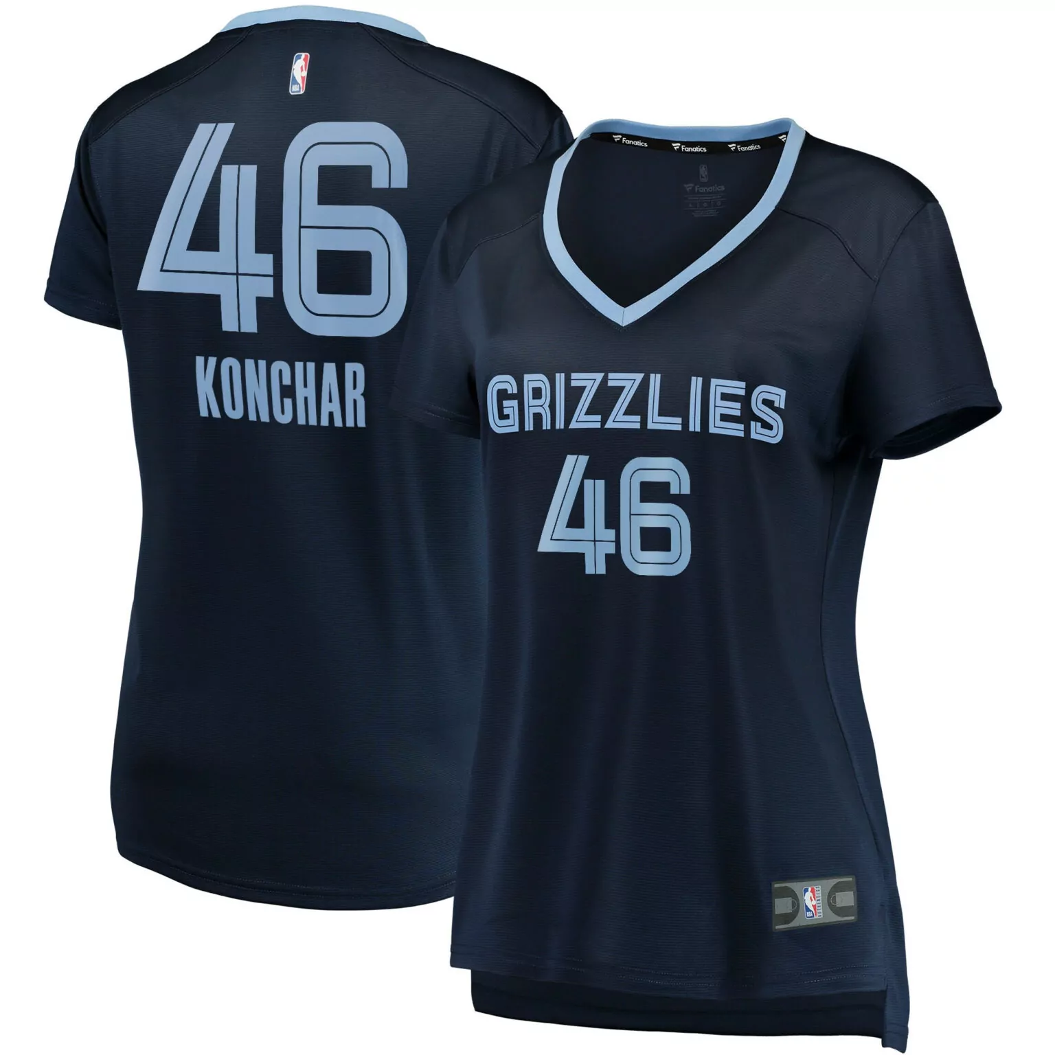 John Konchar 46 Grizzlies Jersey Navy Women Replica Light Blue Icon