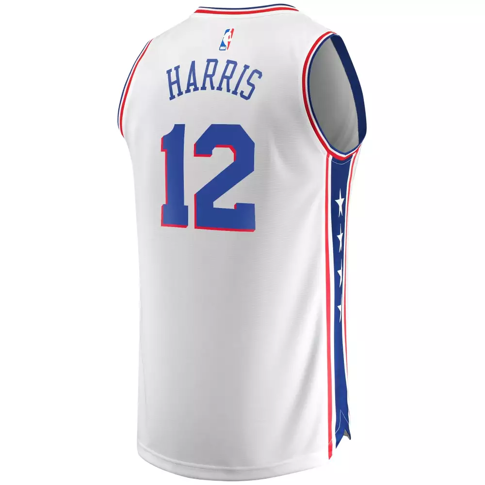 Tobias Harris 12 Jersey White Philadelphia 76ers Men Road Blue Red