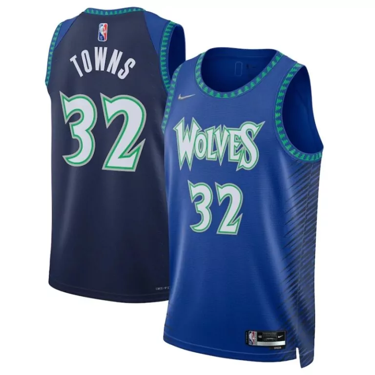 Karl Anthony 32 Jersey Midnight Blue Minnesota Timberwolves 2023 Men NBA Alternate