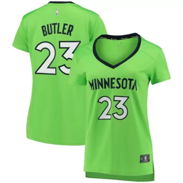 Jimmy Butler 23 Minnesota Jersey Green Women Navy