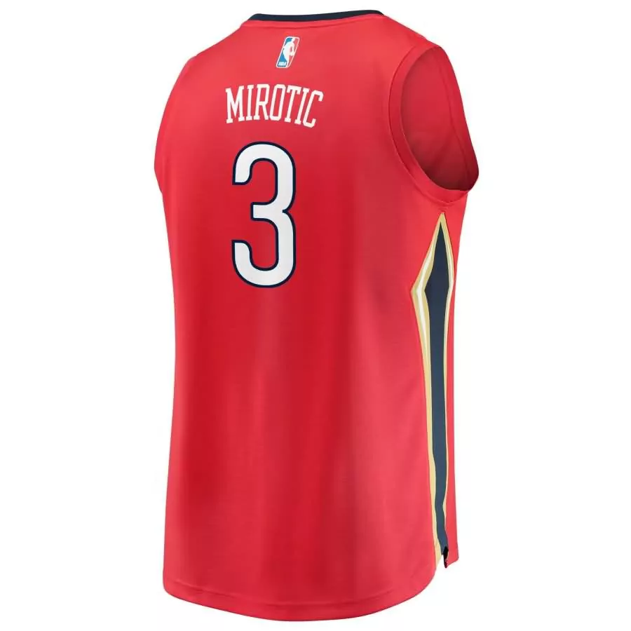 Nikola Mirotic 44 Chicago Bulls Jersey Red Men NBA White Black Replica Icon Nikola Mirotic 44 Chicago Bulls Jersey Red Men NBA White Black Replica Icon